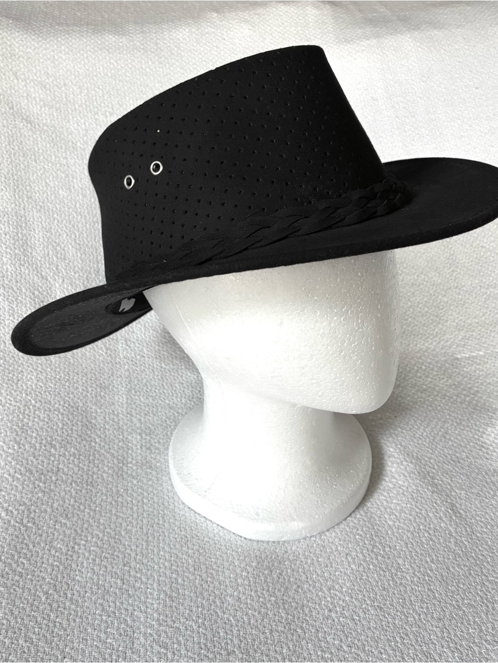 Aussie Chiller Soak Me Black Wide Brim Outdoor Cowboy Hat Size Large